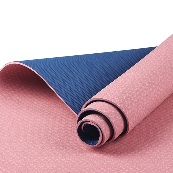Discount TPE Yoga Mat 6mm Slight Defects Anti Slip with Low Price Cheap Good Quality Wholesale tpe anti slip yoga mat