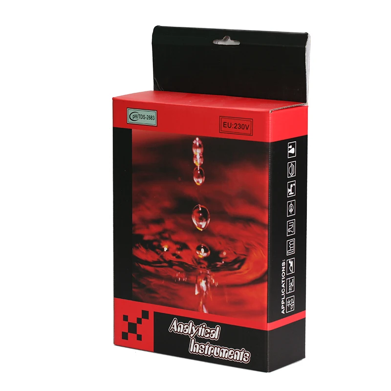 
PH/TDS-2683 Waterproof Dual Display Water Quality Tester Replaceable PH Probe 2 in 1 Online PH TDS Monitor Meter 