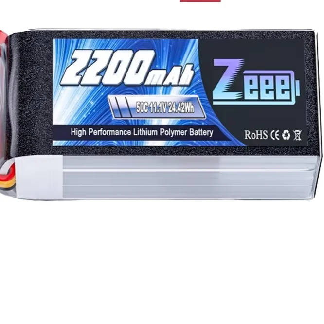 3S 2200mAh 11.1V 50C RC Battery Pack with Deans Connector 1/16 Slash Lithium Ion Battery for Bashing Truck for RC Car Racing