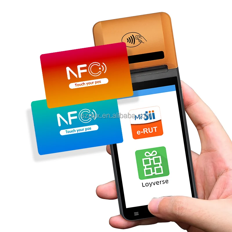 NORYOX NB55 6400 mAh big battery pos system android 12/13 mobile wifi pos 58mm printer Public Transportation POS Terminal