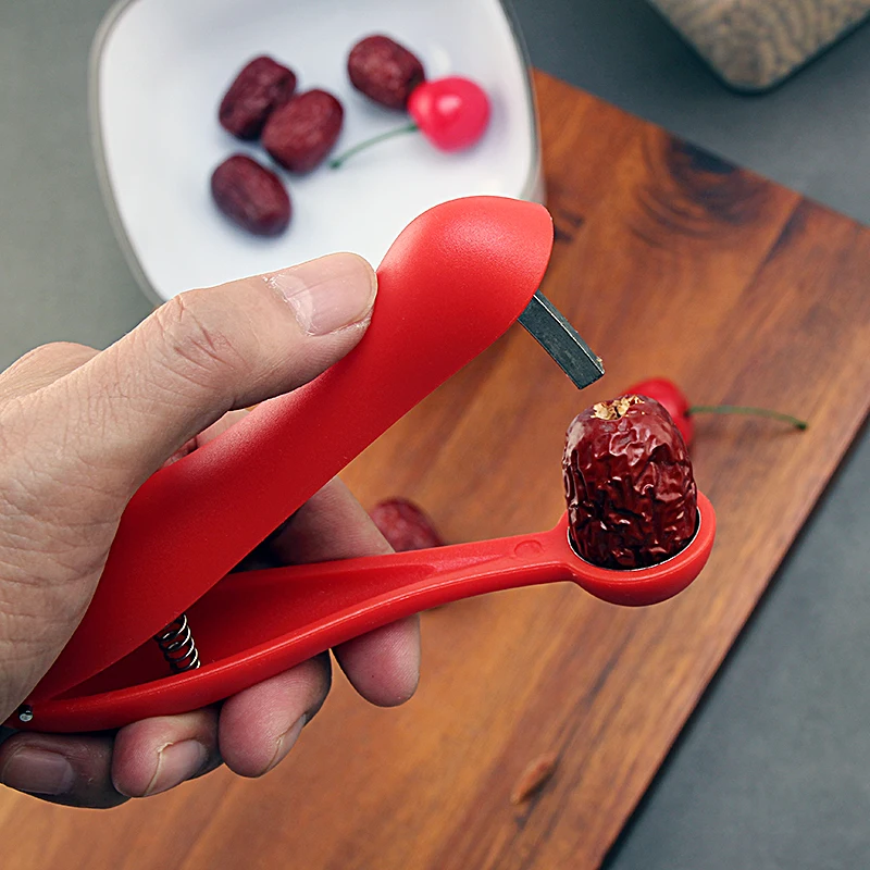 Ручная красная сеялка для фруктов кухонный инструмент удаления ядра