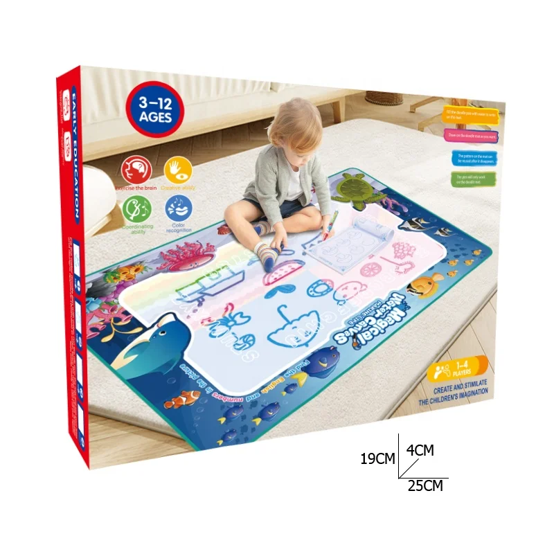 Children Educational Toys Magical Doodle Painting Water Board Reusable DIY Writing Water Drawing Mat Toy