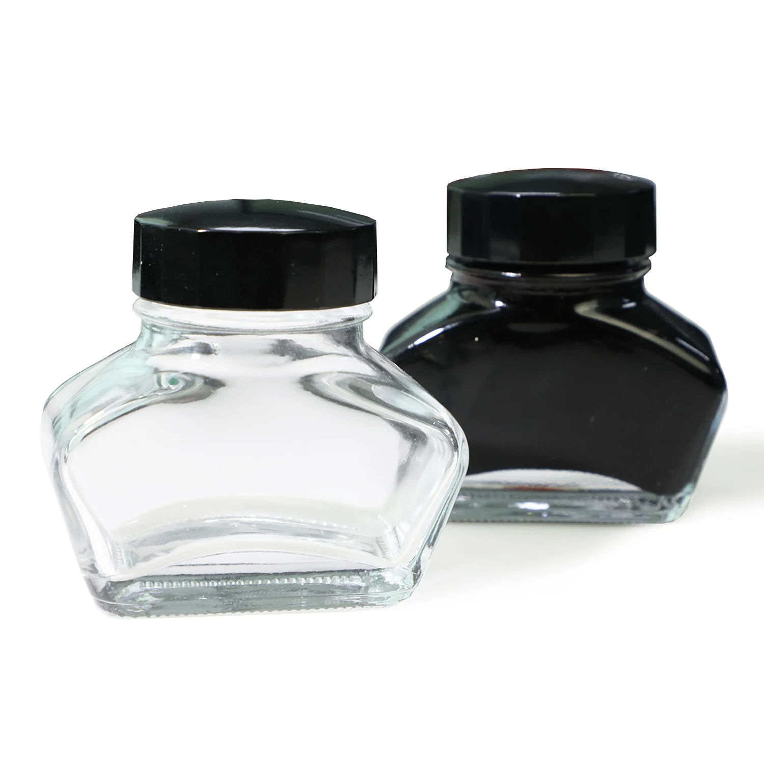 Fountain Pen Ink 25ml 30ml 50ml Custom Glass Inkwell Bottle Quality Calligraphy Drawing Ink
