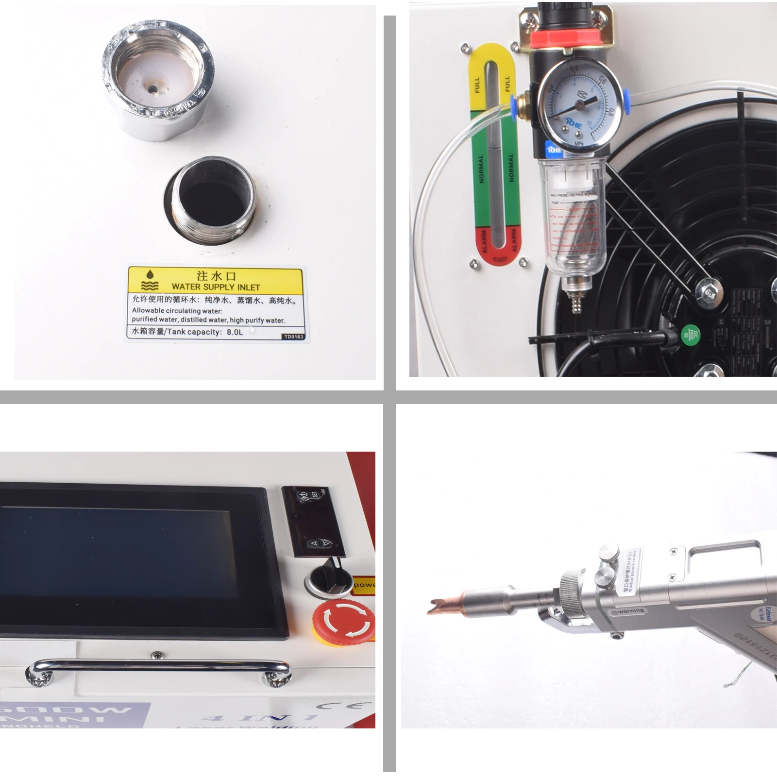 Handheld laser welding small welding machine 4 in 1 rust remover metal cleaning machine