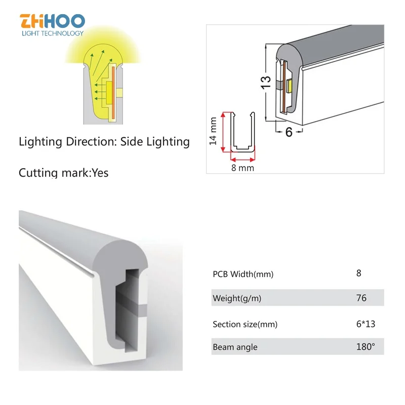 24v Led Silicone Rgb Neon Strip Light Ip67 Waterproof Flexible Flat Neon Light Rope Light