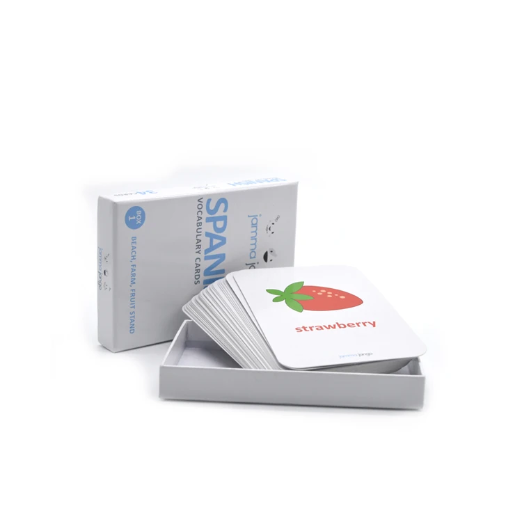 High Quality Paper Paly Game Card Flash Card Printing With Box Packaging
