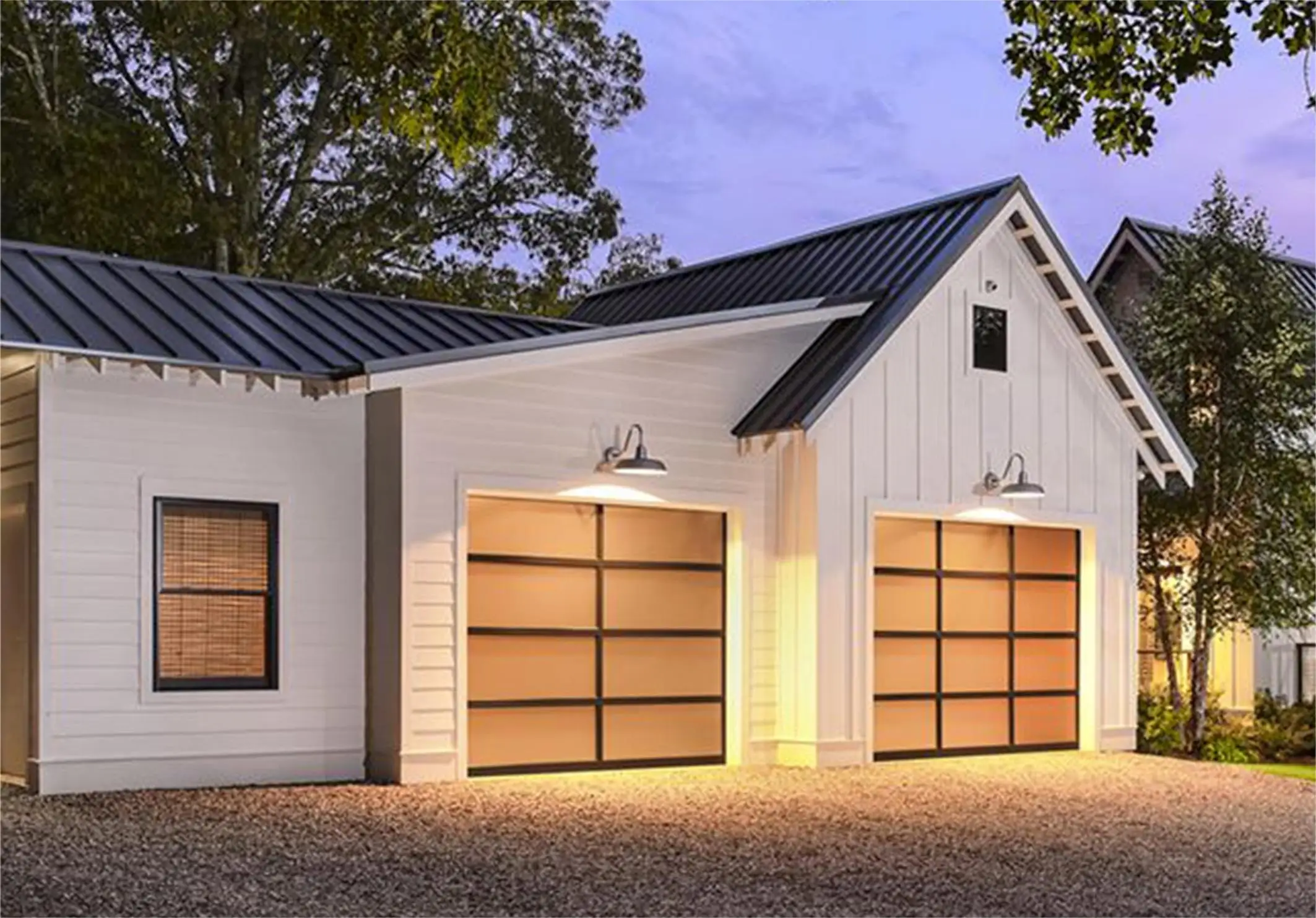 Professional Manufacture Frameless Aluminum Reflective Glass Mirror Garage Door glass garge door