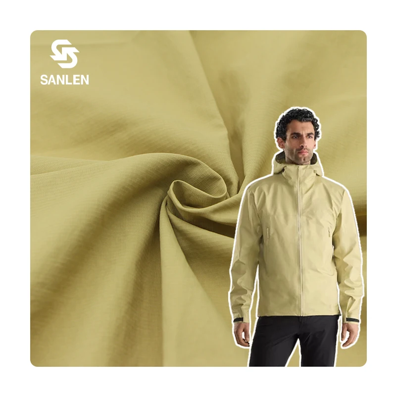 280T 1.5mm Fluoride-free waterproofing Mini Ripstop 100% Nylon Taslan Fabric For Hiking Pants Outdoor Jacket