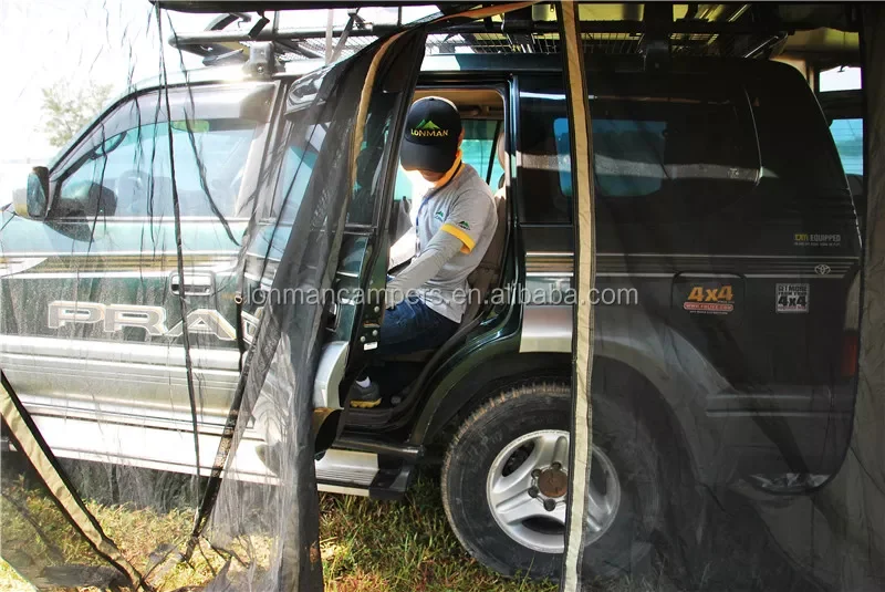 Black Mosquito Net for awning 4x4 off road Roof top tent