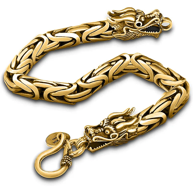 LC20240301 wholesale fashion latest Chinese dragon year charm bracelet jewelry for men