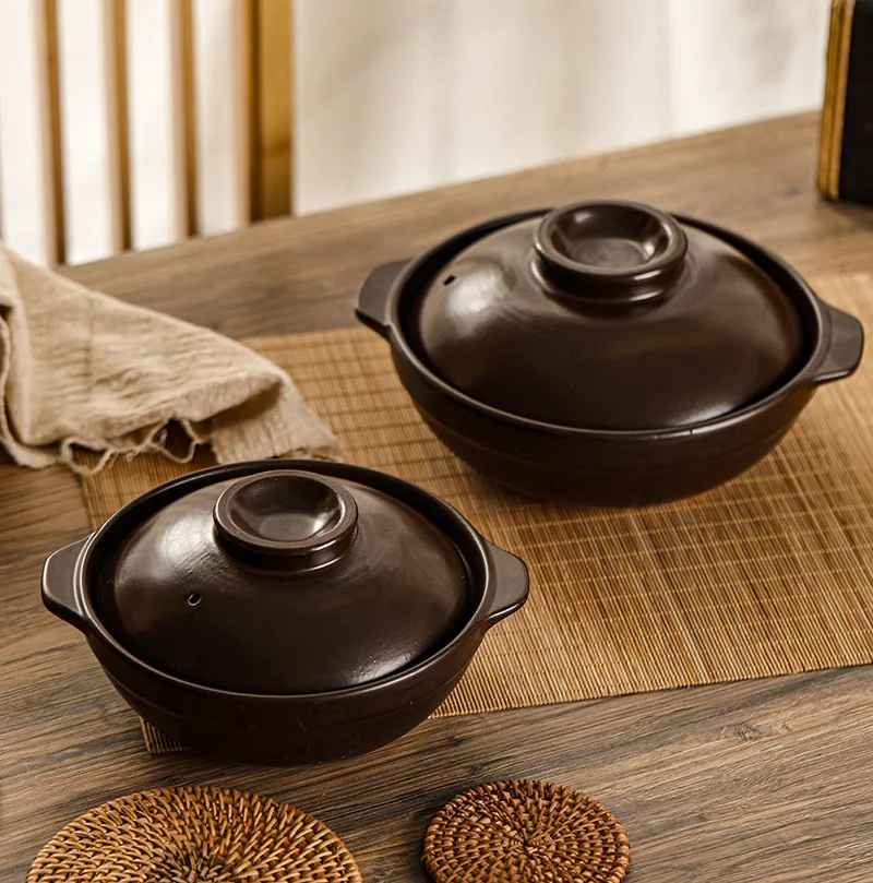 Popular oem odm casserole dish Japanese stoneware pot with Lids Ceramic Hot Pot Casserole non stick cookware set ceramic