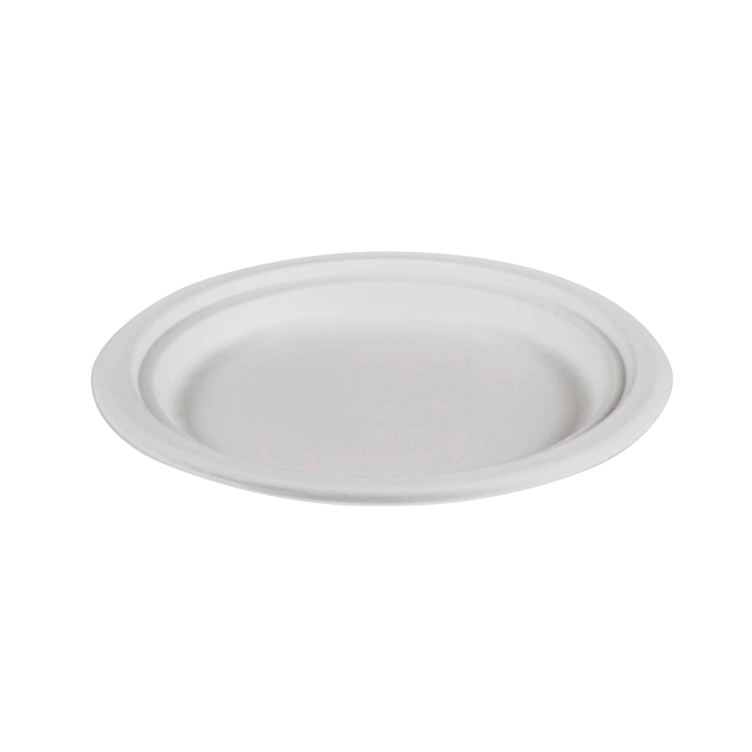 Compostable Sugarcane Pulp Plate,Disposable Pizza Plate Fruit Salad Plate