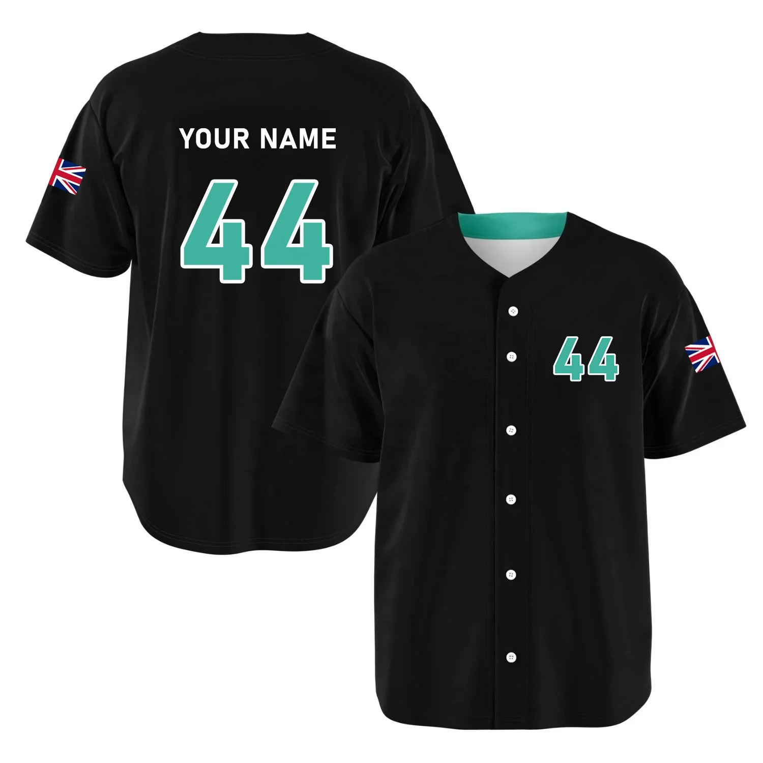 Unisex Customized baseball shirts Printed Embroidered baseball full button jersey custom Technics Logo York Baseball Jersey