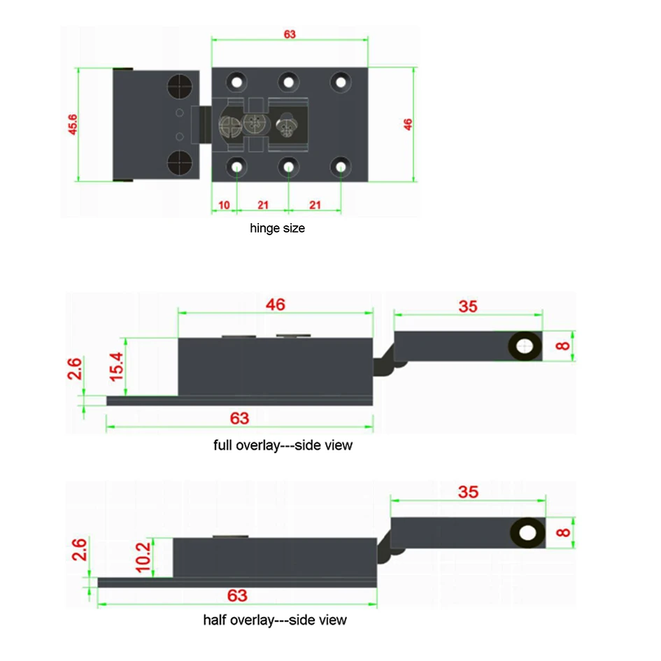 SAH3 270 degree wardrobe glass door soft closing hinge