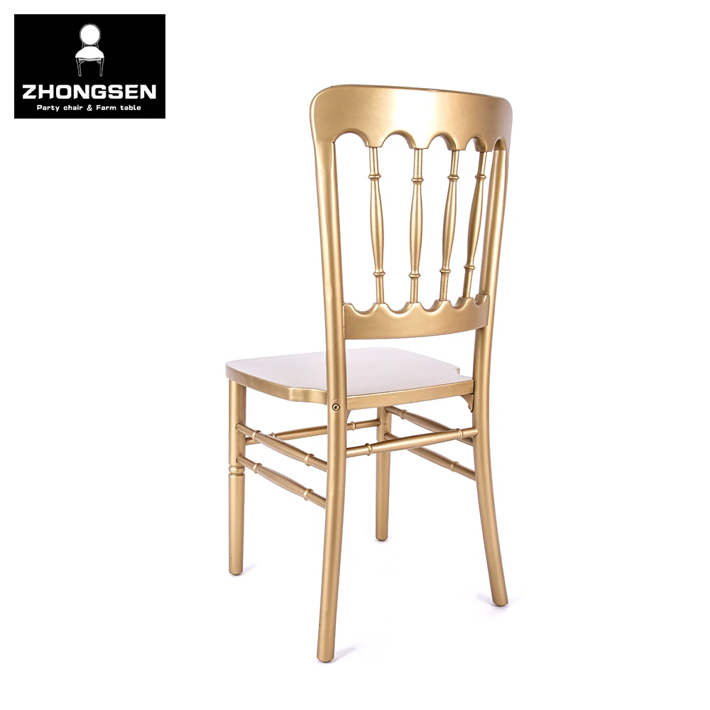 Wholesale Luxury Furniture Hotel Banquet Chairs for Wedding Event Party Gold Frame Dining Napoleon Palace Castle Chair
