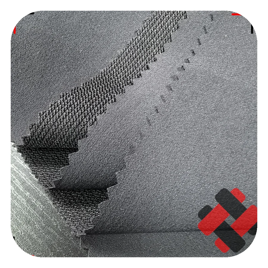 conductive yarn anti static 4 way stretch nylon spandex fabric for outdoor wear