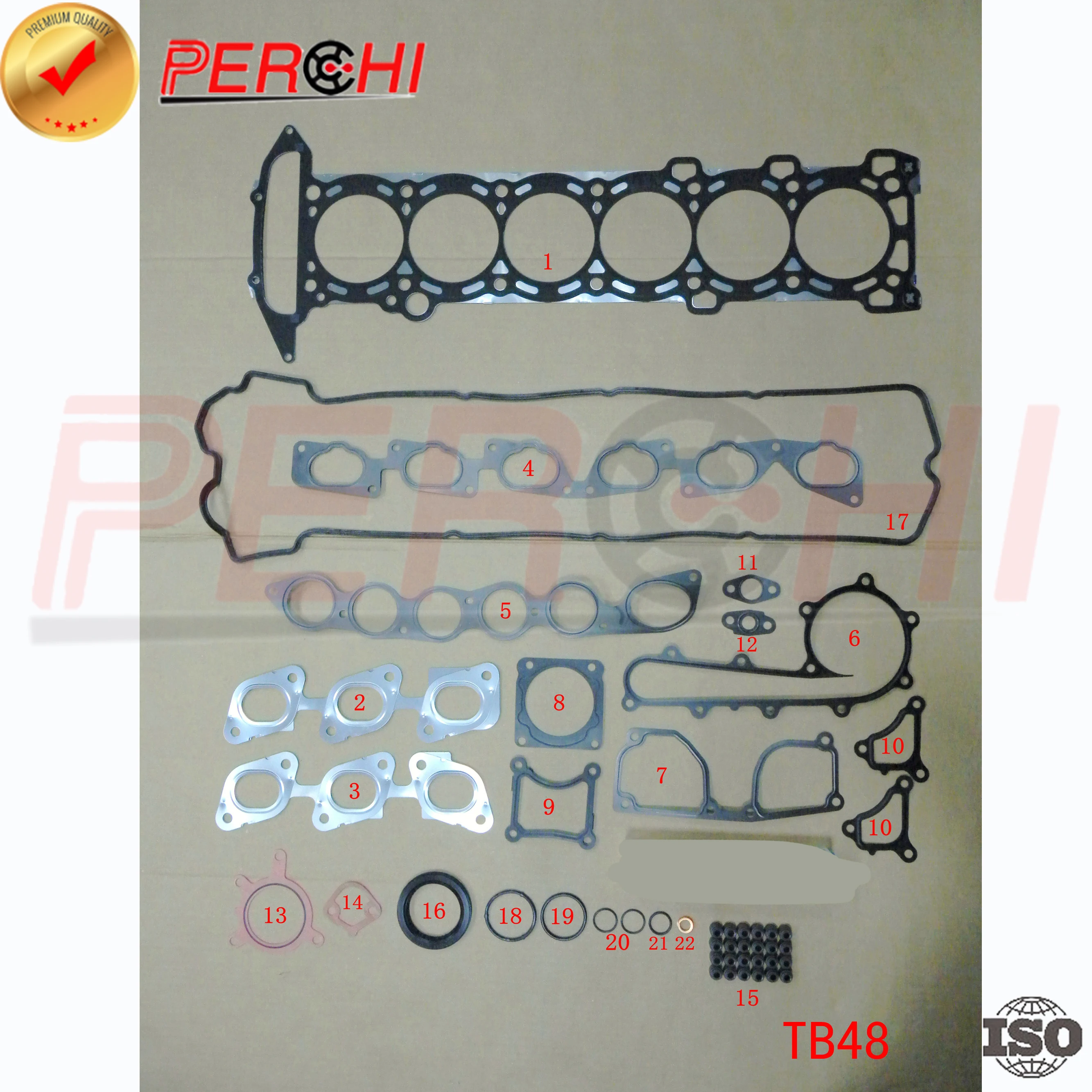PERCHI  Engine Spare Parts  Fit TB48  For Nissan   Full Complete Gasket Set Kit Car OEM 10101-VC227 manufacturers suppliers