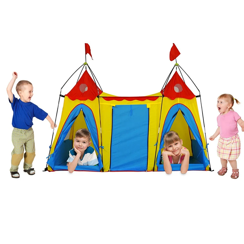 Indoor Outdoor Games Curtain Child Playhouse Princess & Prince Kids Castle Toy Tent