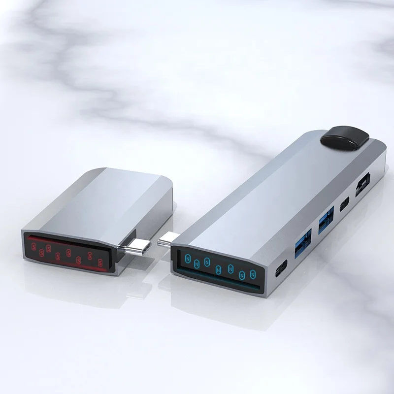 9 in 1 USB C Hub Adapter Type-c to 4K HDM-Coompatible VGA PD SD TF Card Reader Mulit USB 3.0 Hub Splitter For Macbook Dell