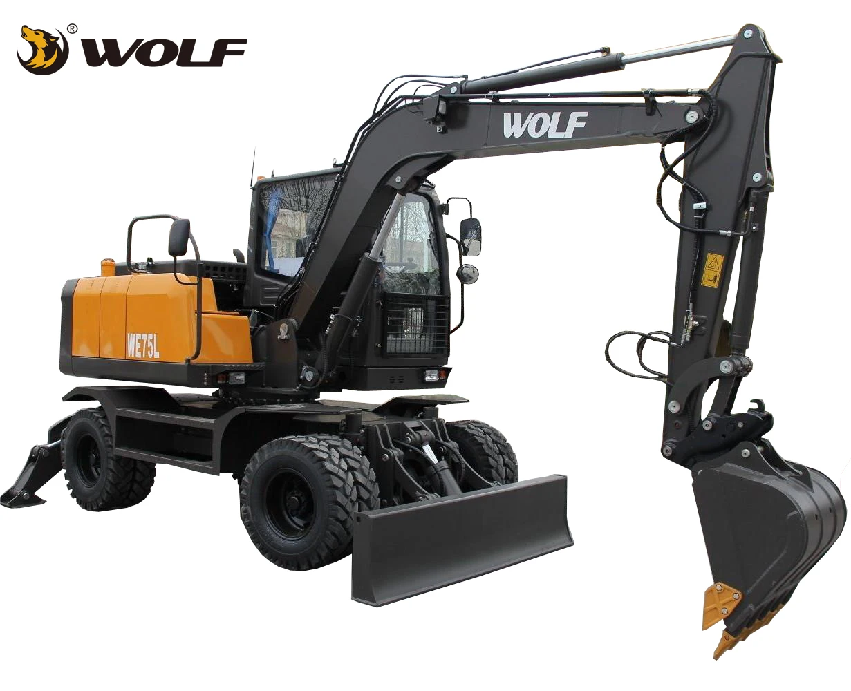 Wolf 8 Ton hydraulic wheel excavator for sale