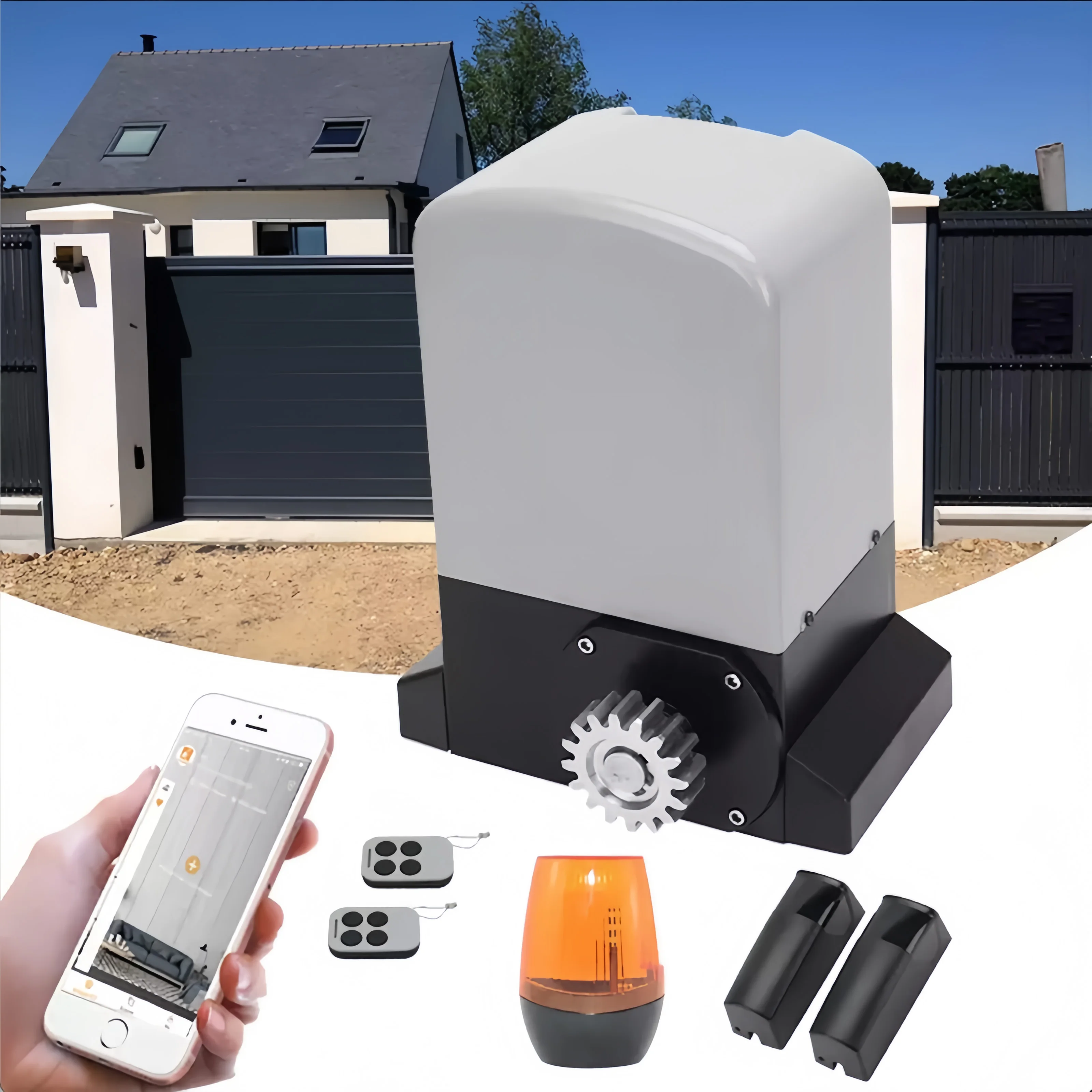 Heavy Duty Garage Door 110 / 220 VAC Automatic Door Operators Sliding Gate Motor Electric Sliding Gate Opener