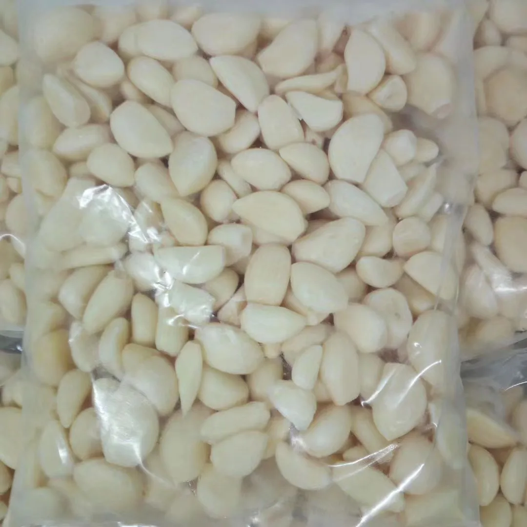 Selected Quality IQF Frozen garlic cloves of Garlic hometown proccesser with Halal/BRC/GAP/Kocher Approved Frozen garlic