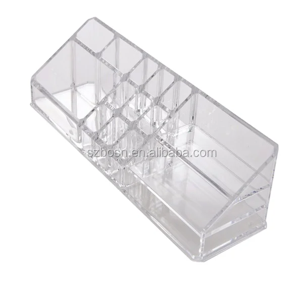 Clear Acrylic Cosmetic Makeup Lipstick Organizer Small Square Block