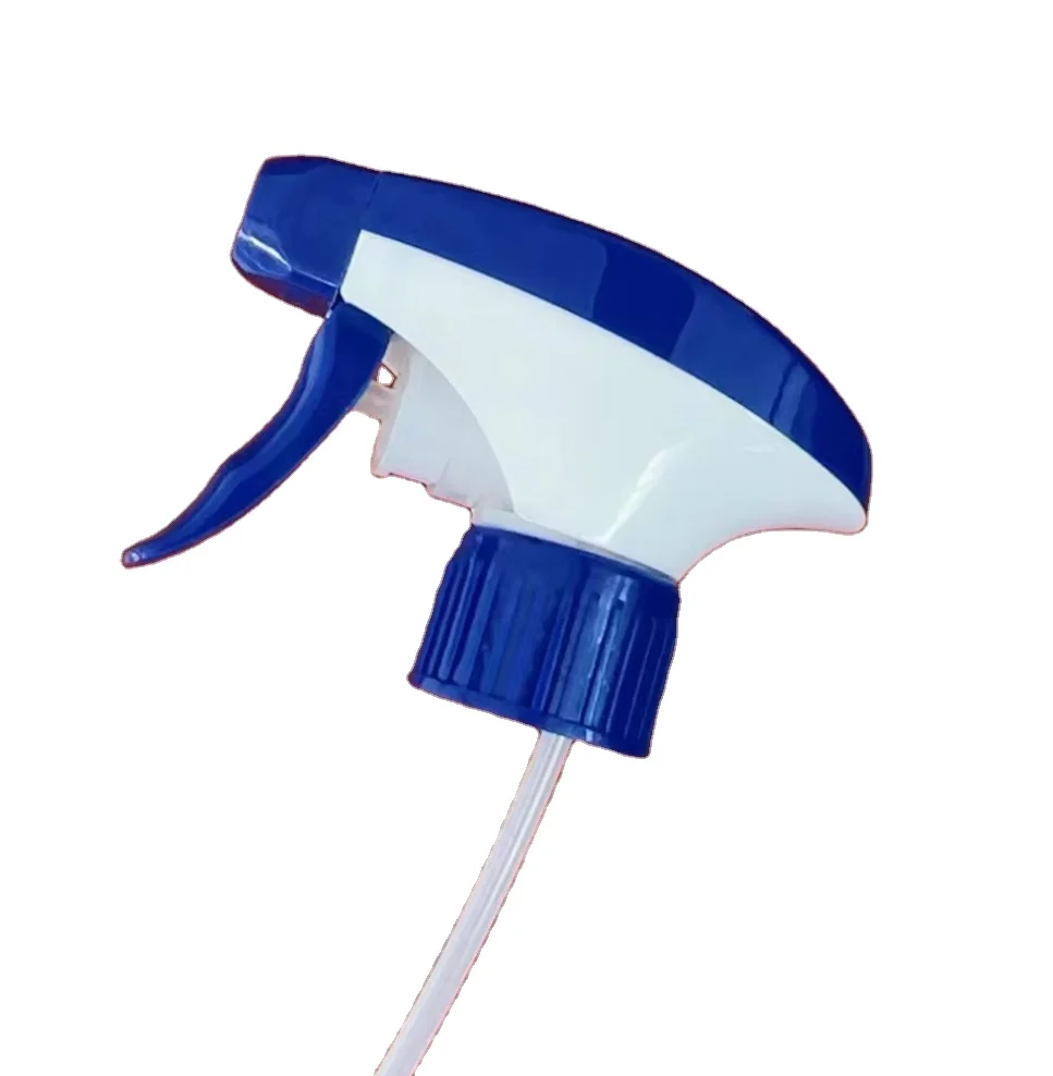 Blue And White 28/410 Two Color Plastic Spring Trigger Sprayer Pump