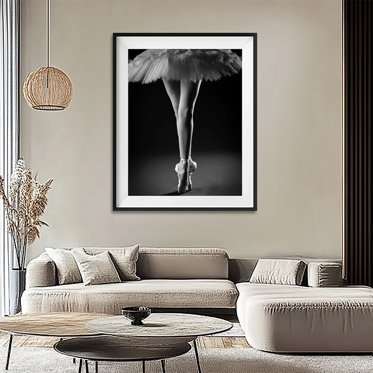 Wall Decorations For Home Giclee Canvas Print Posters Simple Black And White Dance Ballet Paintings Art