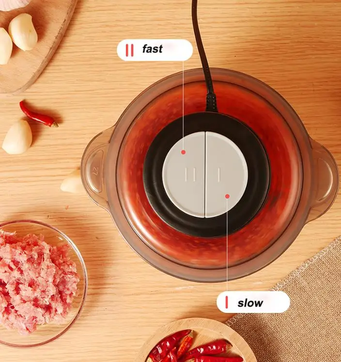 2022 new custom household mixer stainless steel kitchen food processor 2L meat grinder