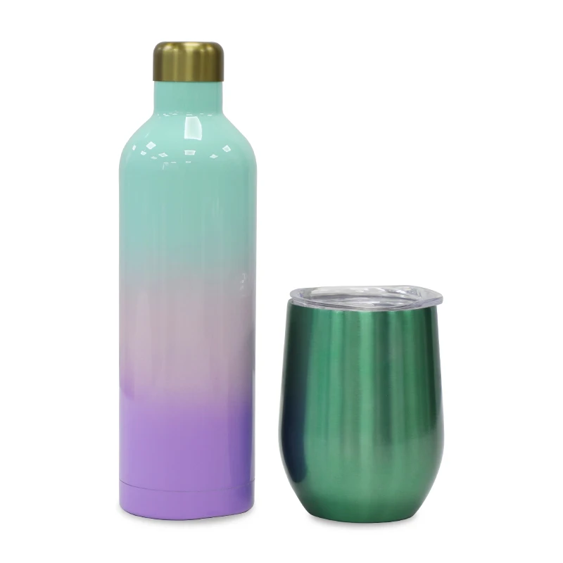 2022 Eco Friendly 350 ml Reusable Beer Mug Factory Price Wholesale Drinking Bottle 304 Double Stainless Steel Coffee Bottle