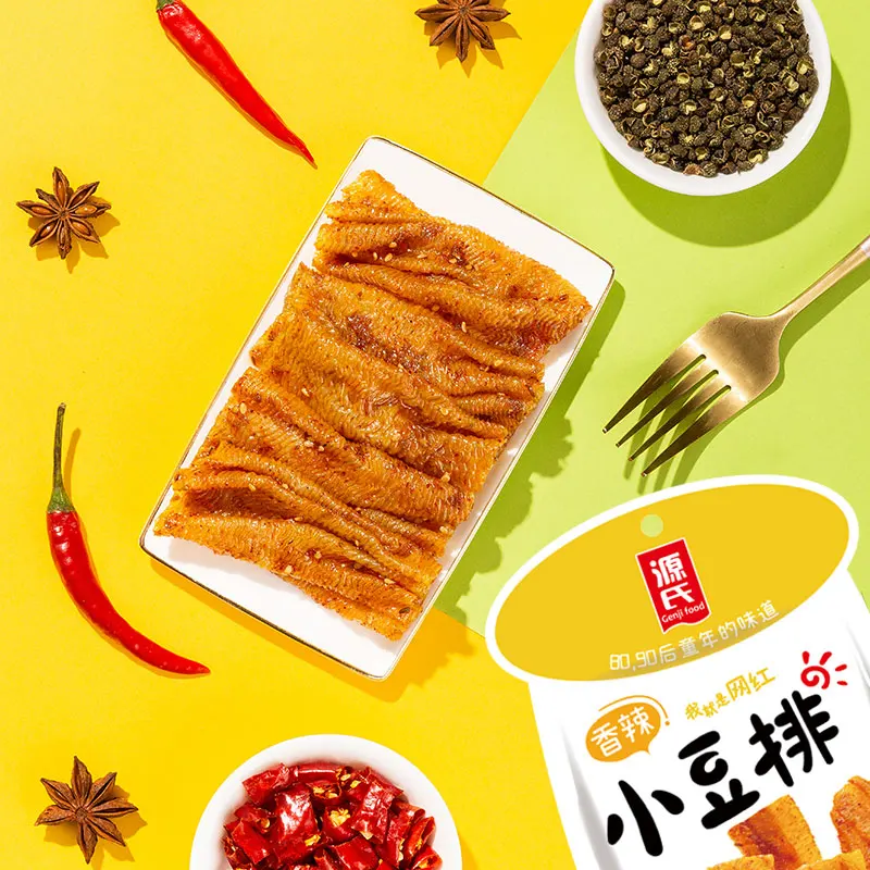 China Top Sell Healthy Snack Spicy Gluten Stick Beancurd Roll