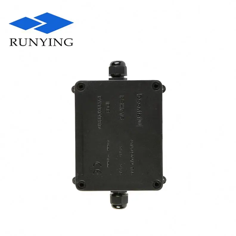 Dustproof waterproof one in one out electrical junction box with terminal 4-15mm cable connecting box
