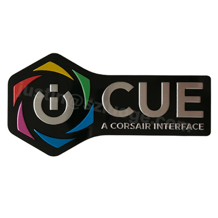 Пользовательская Водонепроницаемая рельефная алюминиевая брендовая Металлическая Эмблема с самоклеящейся печатной приподнятой металлической эмблемой этикетка