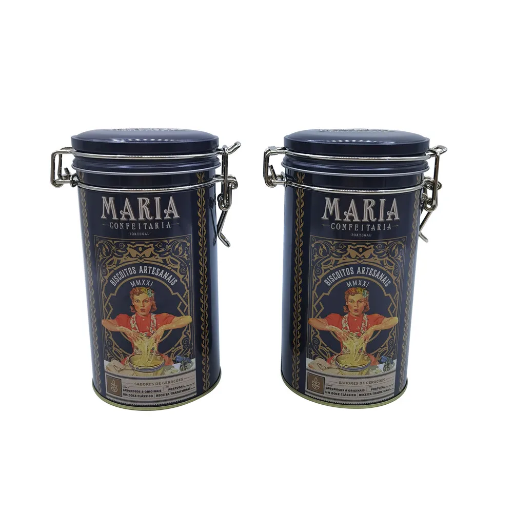 Hot selling coffee bean tin box coffee beans sealed tin can lock tea tin can seal and dry the tea and coffee