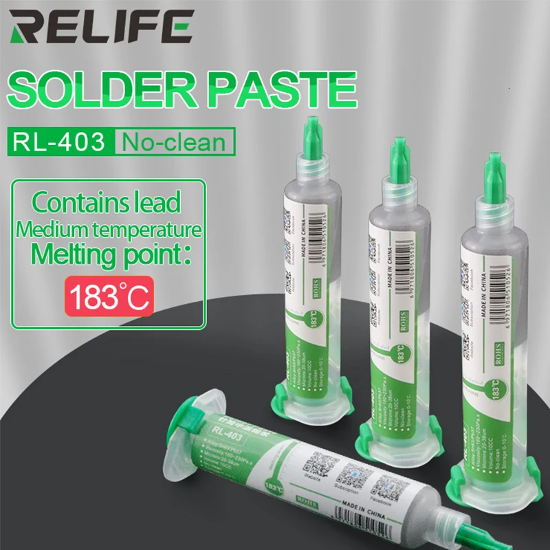 Relife RL-403 для нанесения паяльной пасты на печатные платы 10CC No-чистый оригинальный припоя поток