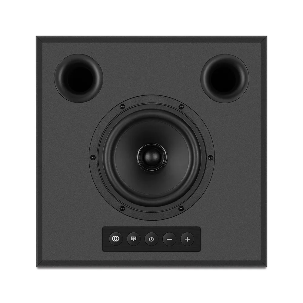 Wireless Professional 6.5 inch Active Studio Monitor Speakers with BT5.0 80W for Home HiFi Recording (Single, Black)