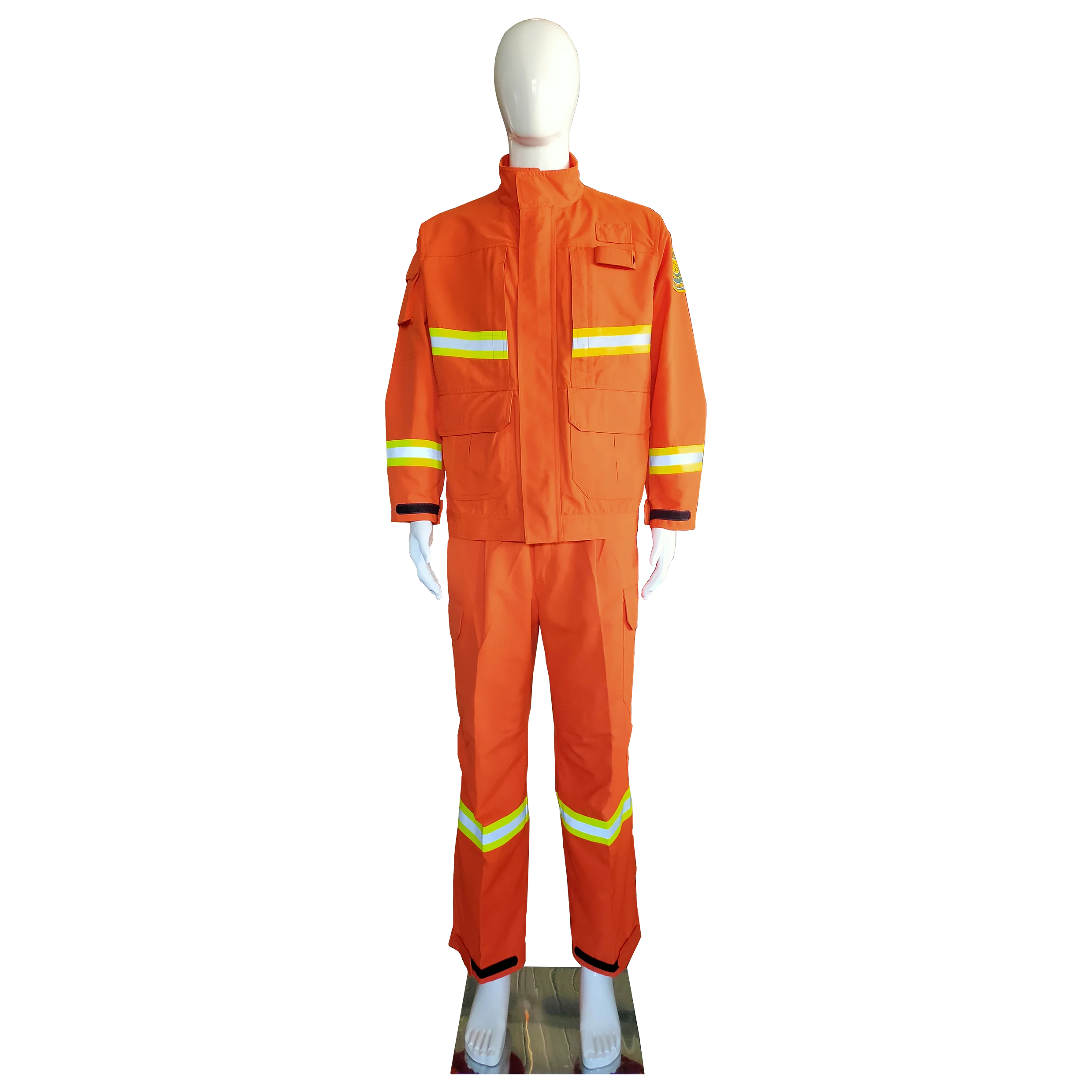 Firefighters extinguishing Safety protection clothing