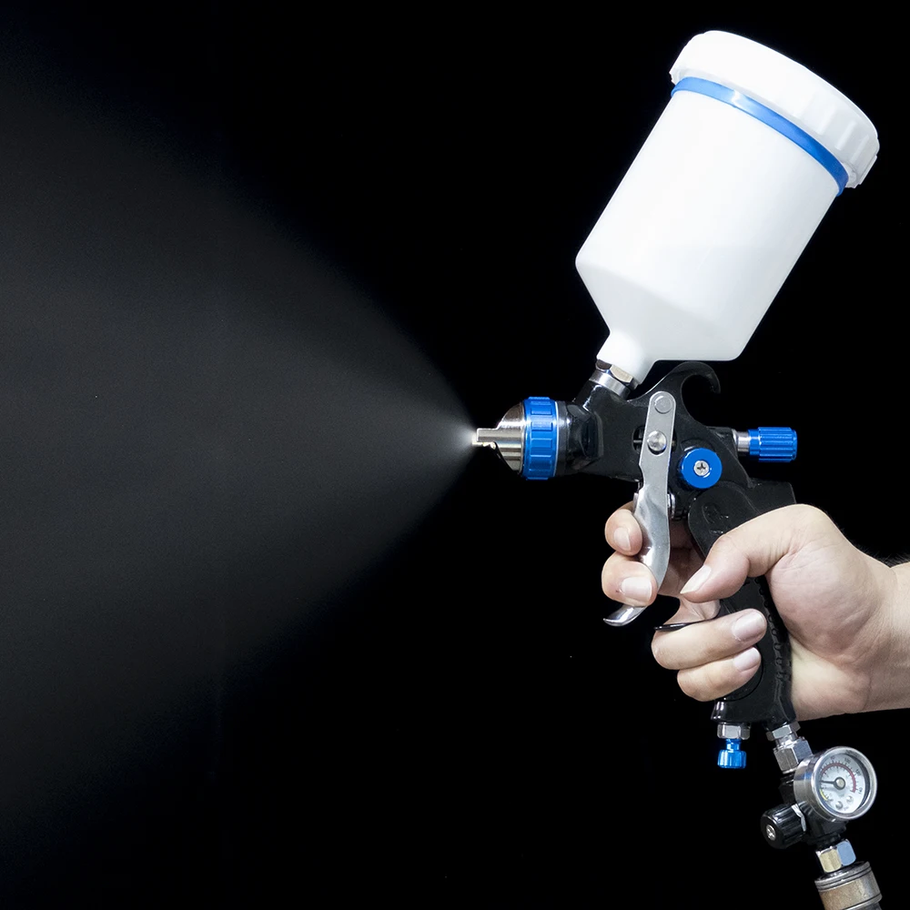 High Quality Professional HVLP Spay Gun Set 1.4/1.7/2.0mm Stainless Steel Nozzle Gravity Airbrush For Car Painting
