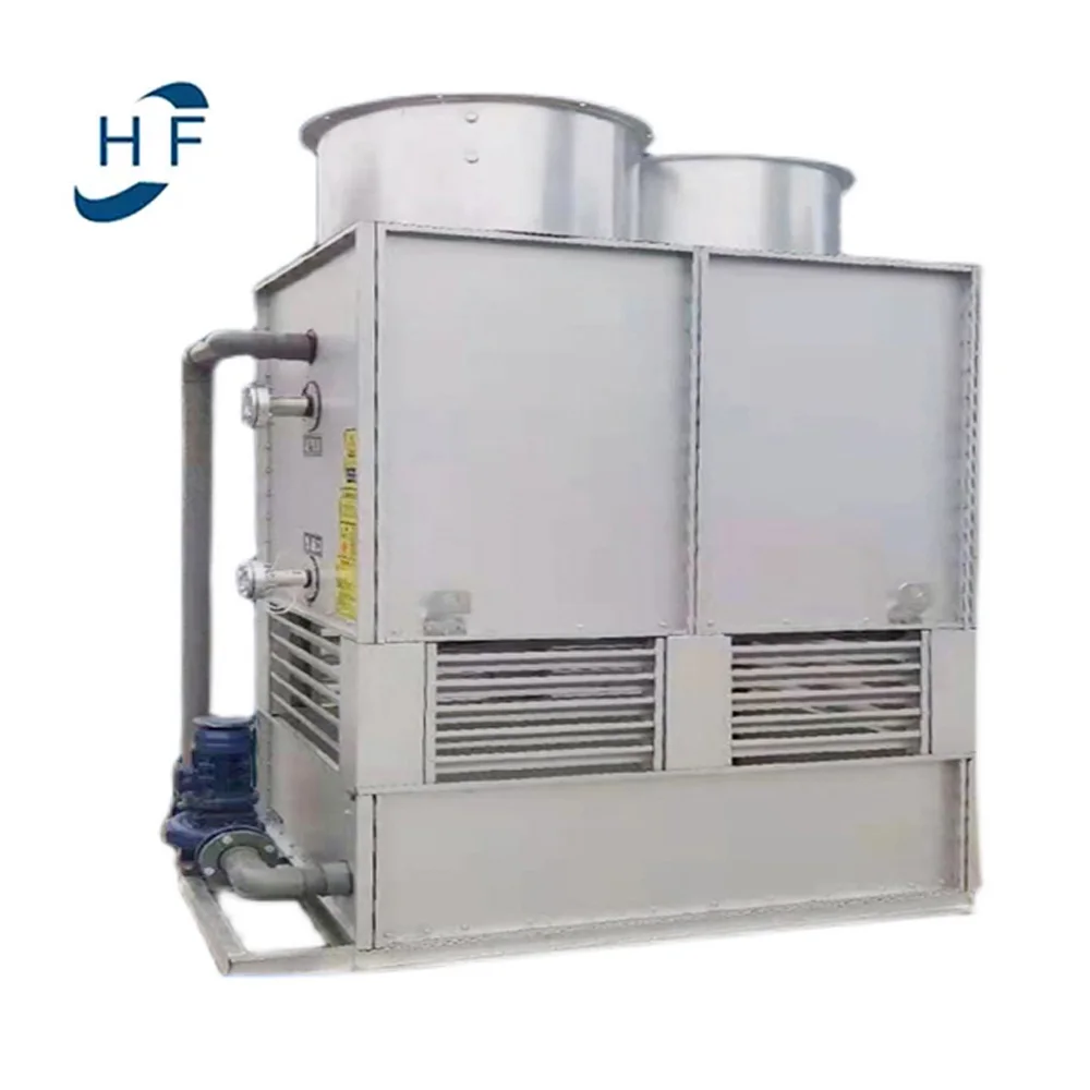 50T Closed industrial PC water cooling stainless steel square tank tower torre de enfriamiento