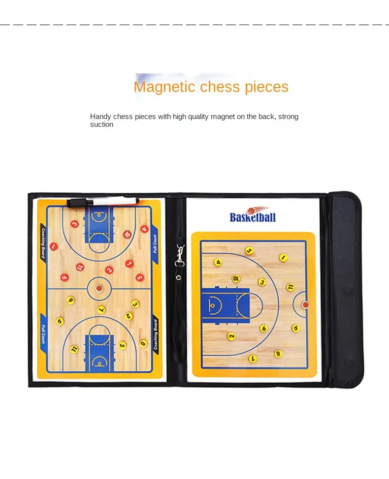 Wholesale price Basketball Coaces Magnetic board Winning strategy board with Marker pieces