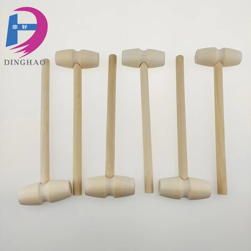 
Factory Friendly Solid mini Wood Hammer for KIDS Mini Hammer for Crab 