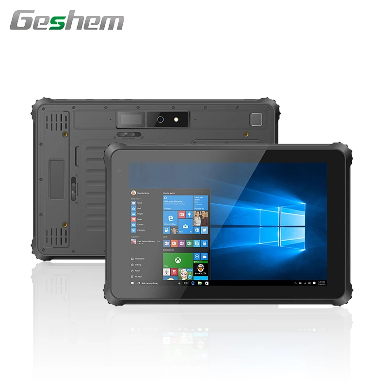 Промышленный Прочный планшетный ПК win10 RFID 1000 nits 10 дюймов 4G GPS NFC IP67 Wi-Fi