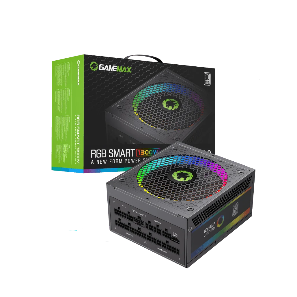 Новый GAMEMAX RGB-1300 ATX3.0 PCIe5.0 1300W 80 + PLATINUM PSU 1000W блок питания для компьютера, светодиодный блок питания для ПК