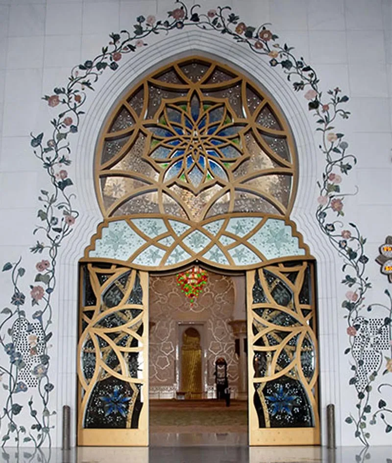 Titanium gold stainless steel design decorative wall partitions for Hotel lobby