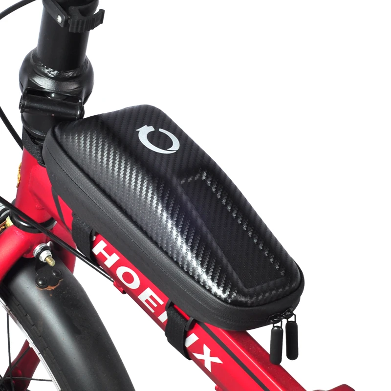 Custom logo Portable IPX6 1.65L Highly Waterproof Zipper Bike Bag  Bicycle Accessories Front Frame Bag