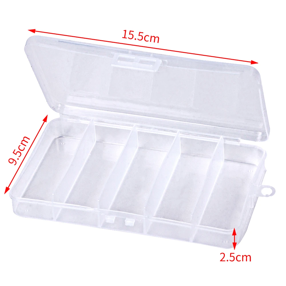 Bait Tackle Plastic Storage Small Lure Case Lure Box for Vest Fishing Accessories Storage Fishing Lure Boxes