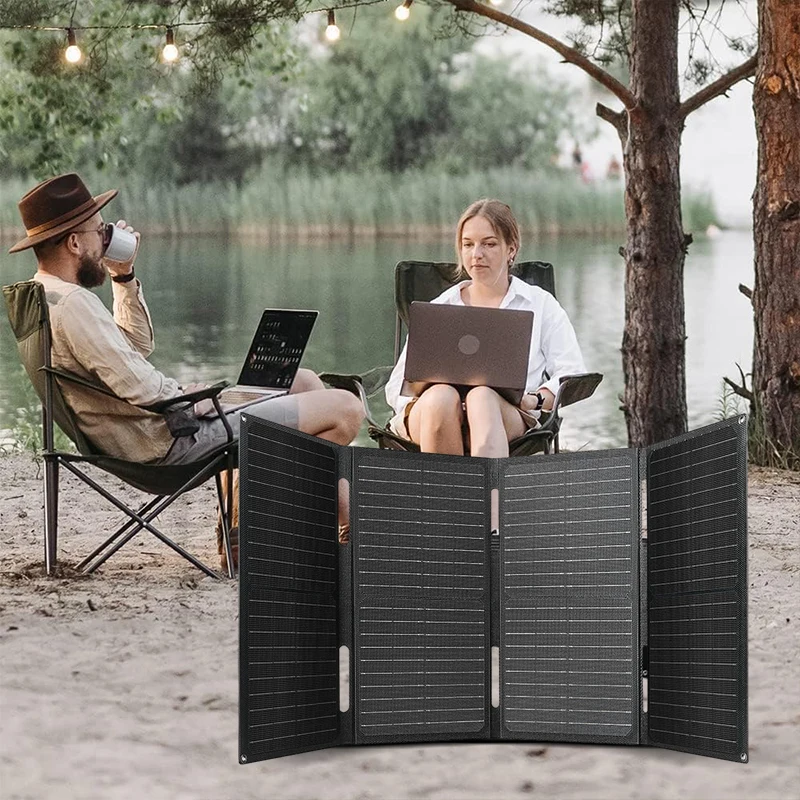 40W Portable Integrated Lamination Foldable Solar Panel Etfe Monocrystalline Silicon Solar Panel DC 18V/2.23A Max