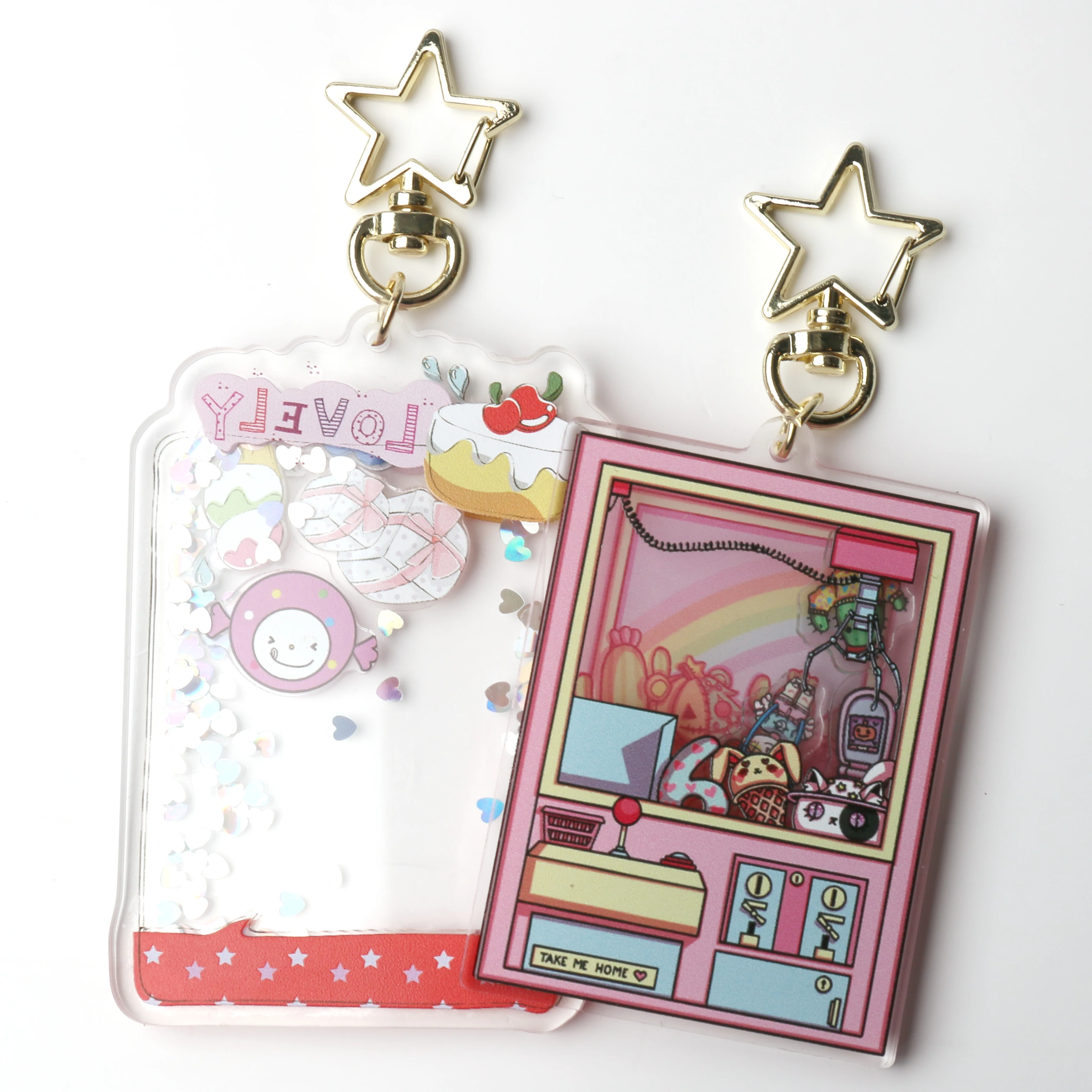 Acrylic Charms Plastic Wholesale  Promotional Gift Customized Personalized Creative Custom Acrylic Ke chain For Car