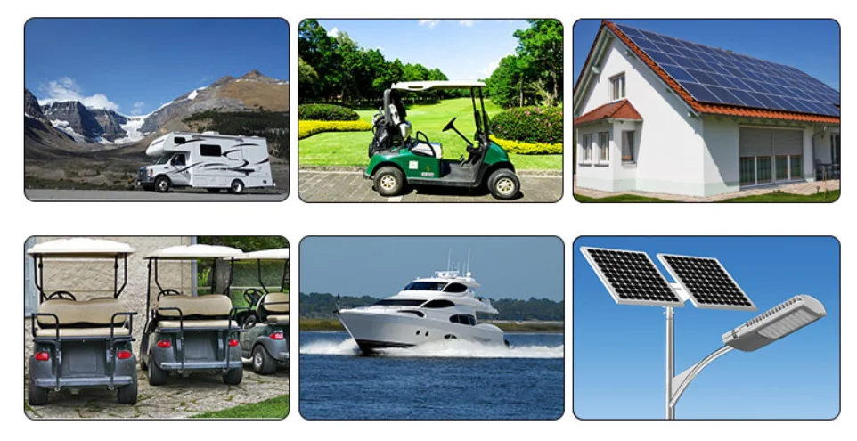 Group 27 Size Deep Cycle 12V 100Ah  1280Wh Lithium ion LiFePO4 Battery Pack